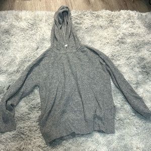 Hooded knit sweater